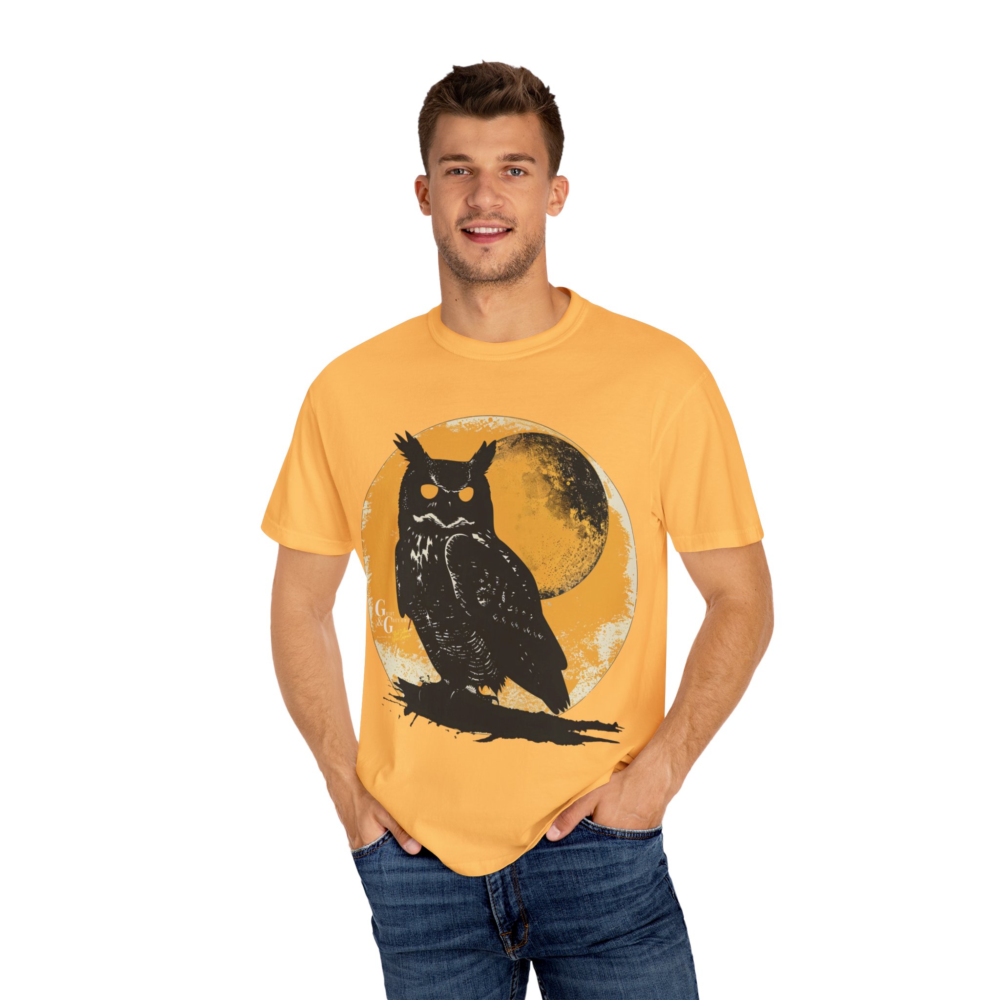 Moonlit Sentinel – Full Front Graphic Tee - Image 8