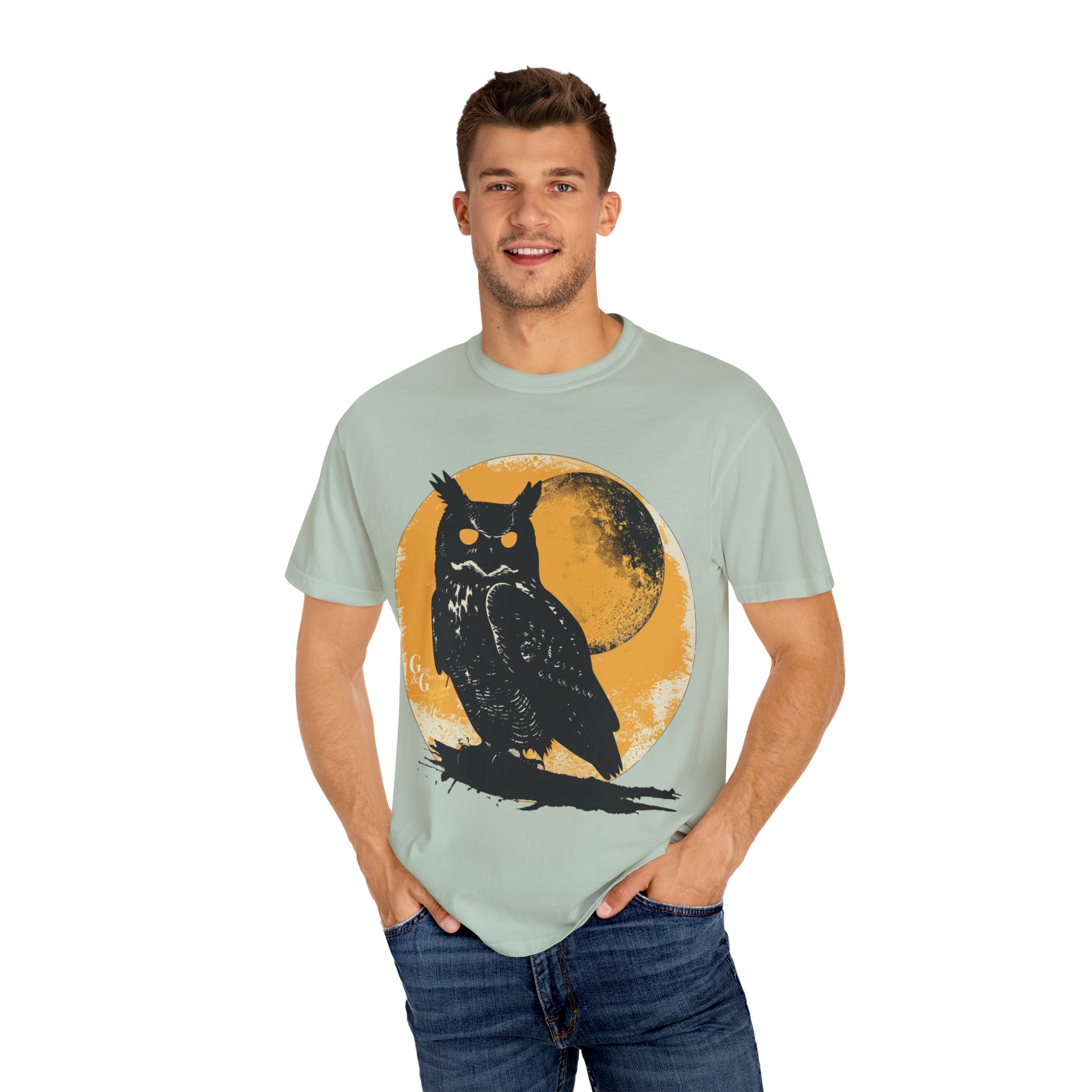 Moonlit Sentinel – Full Front Graphic Tee - Image 24