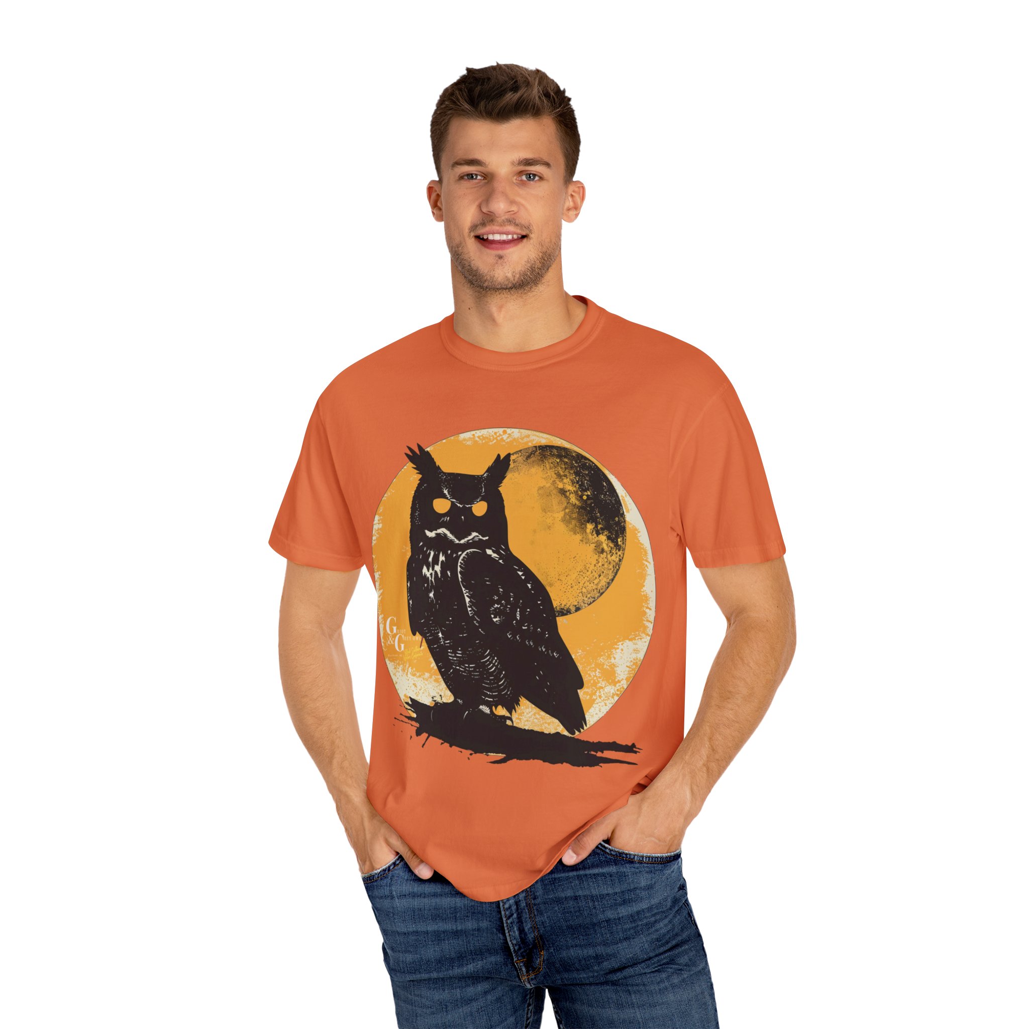 Moonlit Sentinel – Full Front Graphic Tee - Image 12